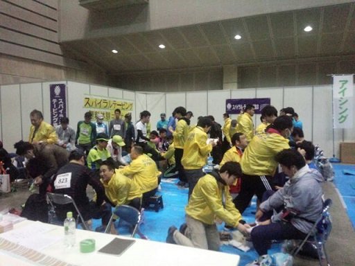 横浜マラソンスパイラルテーピングボランティア
